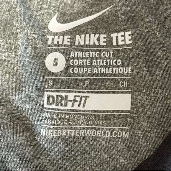 Men’s Size S Nike Baseball Swingman Raglan Gray Training Shirt Athletic Cut - Picture 6 of 8